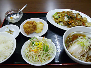 中華料理 翠園の八宝菜定食