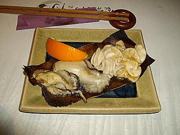 食楽空間 朋の牡蠣と白子の焼き物