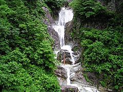 白山スーパー林道のかもしか滝（五色滝）の画像