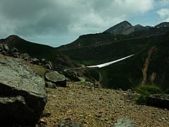 乗鞍魔王岳の頂上付近の風景の画像