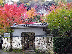 仏徳山（大吉山風致公園）の登り口近くの紅葉の画像