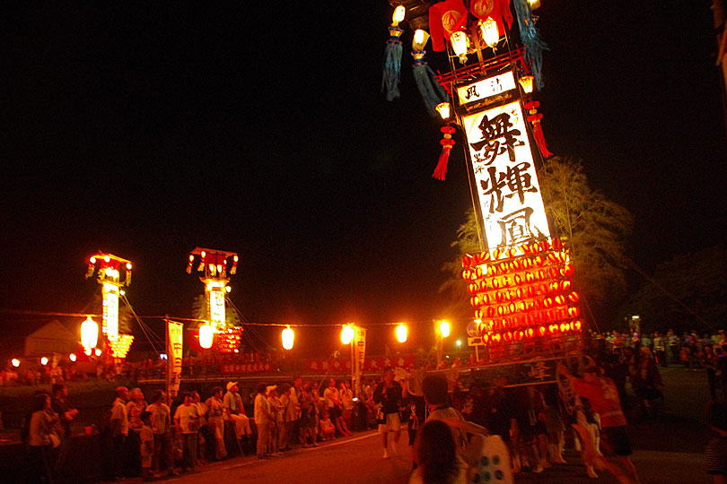 能登島向田の火祭りの画像