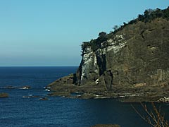 越前海岸の糞鳥岩の画像