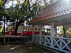 粟津公園の動く電車の画像