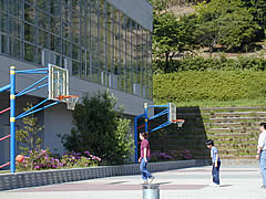額谷ふれあい公園の体育館横の広場の画像