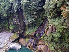 不老橋からの手取峡谷の画像