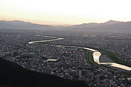岐阜城の夜景の画像