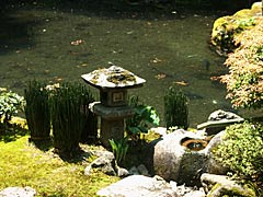 慈恩禅寺の池泉回遊式庭園の画像
