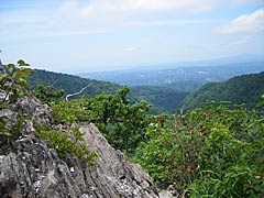 医王山のトンビ岩からの風景の画像