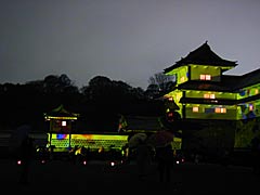 金沢城のデジタル掛け軸の画像
