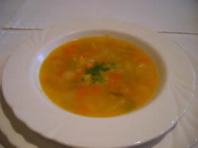 フィオレンティーナのＡランチのスープ