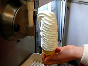 吉田食堂のソフトクリーム