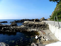 小鵜入漁港と恵比須ケ崎