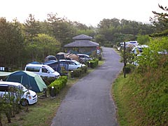 増穂浦海岸のキャンプ場