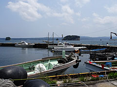 能登島 佐波町の漁港の画像