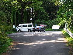 末森城跡の普通車用の駐車場の画像