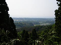 末森城の本丸跡からの眺望の画像