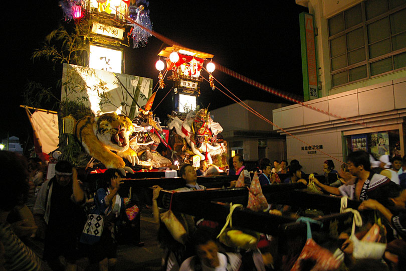 松波人形キリコ祭りの画像