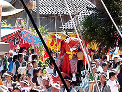 お熊甲祭の熊甲神社での画像