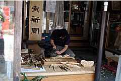 井波町の木彫工房
