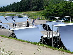 桜ヶ池公園のスケートパーク