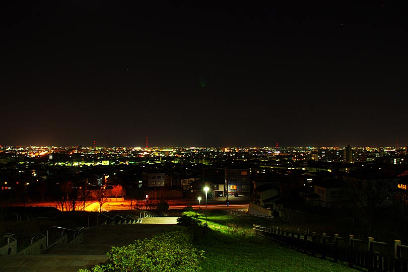 大乗寺丘陵公園からの夜景