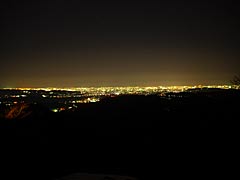 夜景の綺麗な展望スポットキゴ山の銀河の里付近の画像