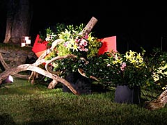 彦三緑地の生花のモニュメント 金沢灯りと花の小路の画像