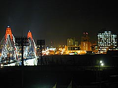 夜景の綺麗な展望スポット内灘総合運動公園の展望台の画像