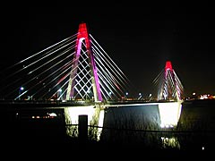 内灘大橋のライトアップの画像